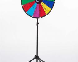 24 Inch Dry Erase Colour Prize Wheel with base
