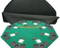 Poker and Blackjack Table Top with Case