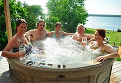 people in hot tub